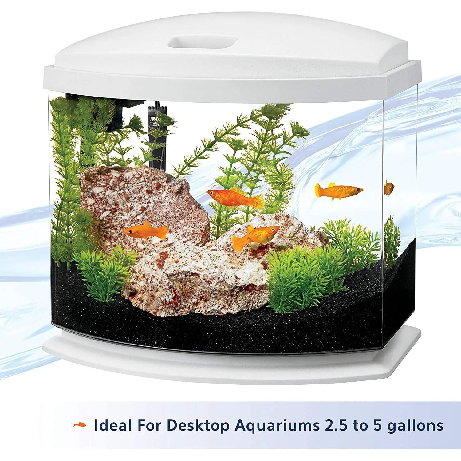 Aqueon Mini Fish Tank Heater 10 Watts Black