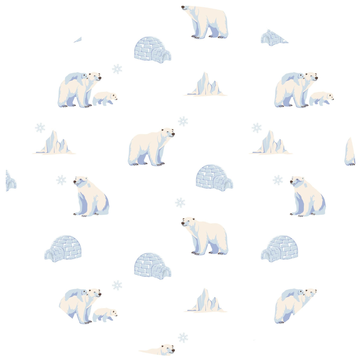 Polar Bear | Adult Button Pajama Top - BIG FRENCHIES