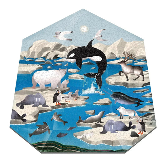 Arctic Terrarium 750 Piece Shaped Jigsaw Puzzle Mudpuppy - BIG FRENCHIES