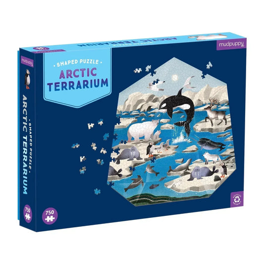 Arctic Terrarium 750 Piece Shaped Jigsaw Puzzle Mudpuppy - BIG FRENCHIES
