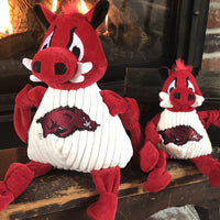 NCAA University of Arkansas, Tusk the Razorback Knottie® Plush Dog Toy - BIG FRENCHIES