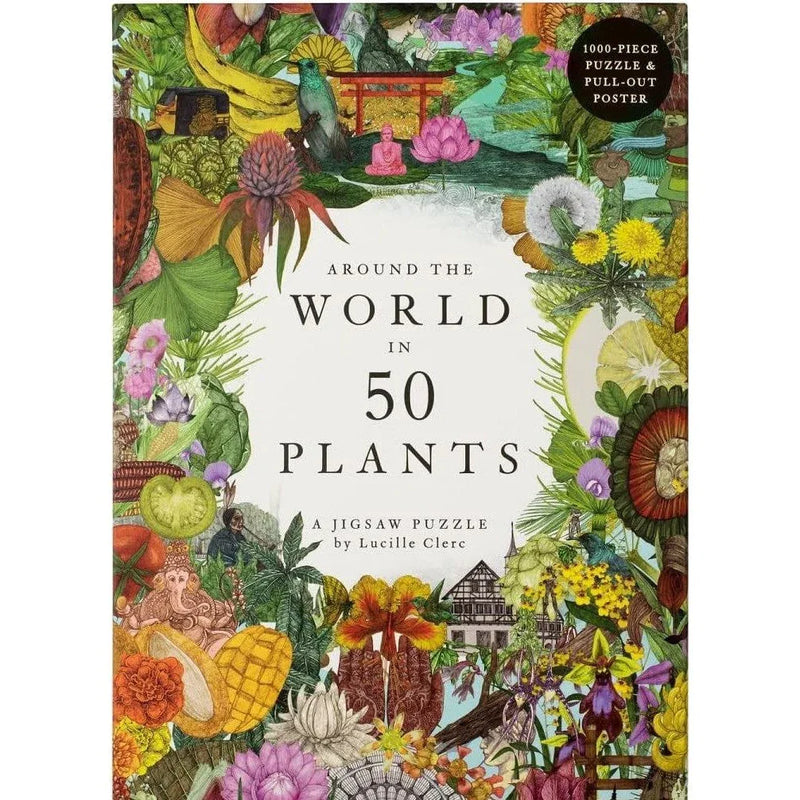 Around the World in 50 Plants 1000 Piece Jigsaw Puzzle Laurence King - BIG FRENCHIES
