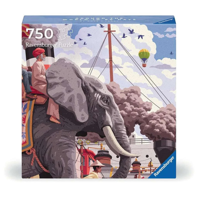 Around the World in 80 Days 750 Piece Jigsaw Puzzle Ravensburger - BIG FRENCHIES