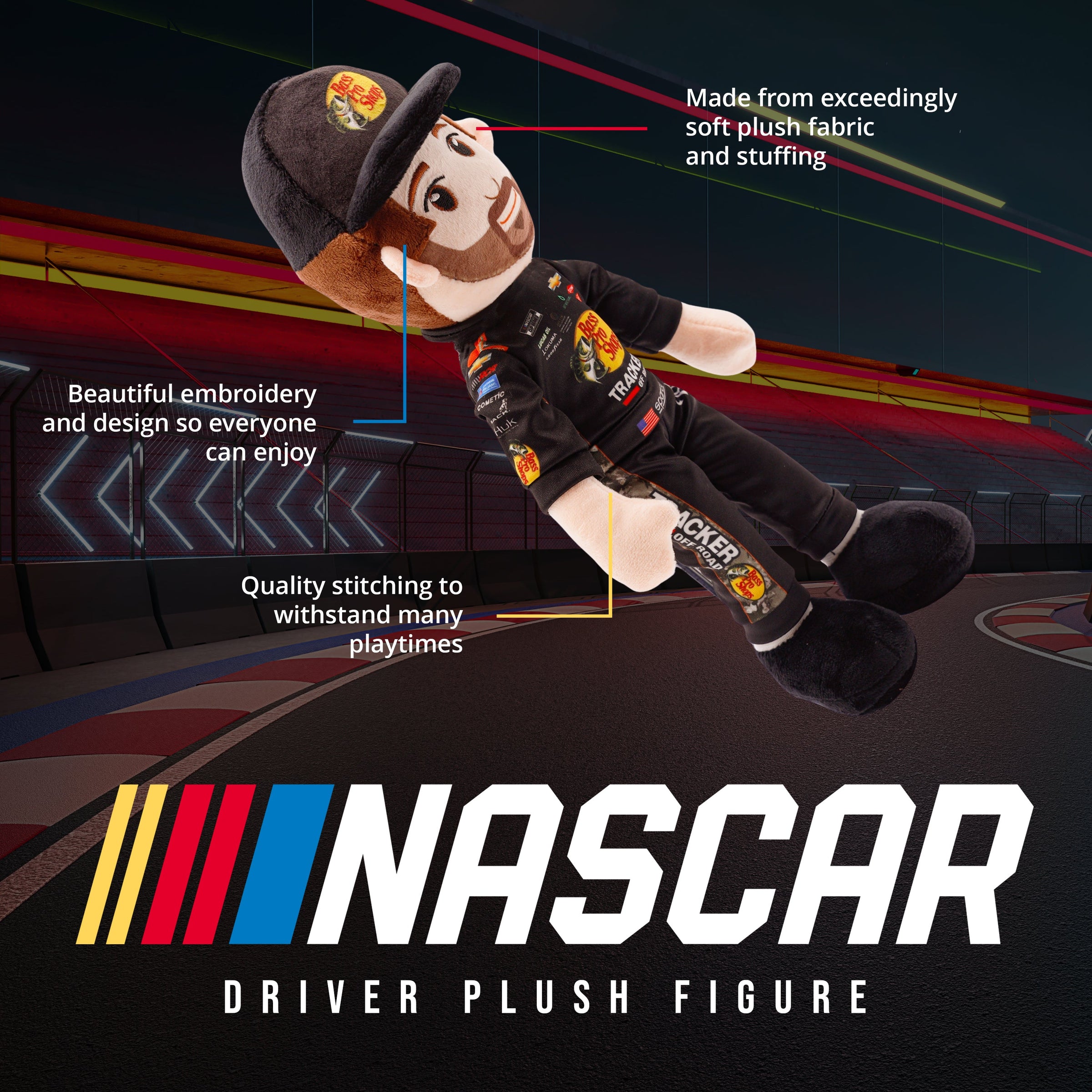 NASCAR | Richard Childress Racing Austin Dillon Bass Pro 14 Inch Plush Figure