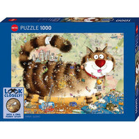At the Cat Look Closely Seek & Find 1000 Piece Jigsaw Puzzle Heye