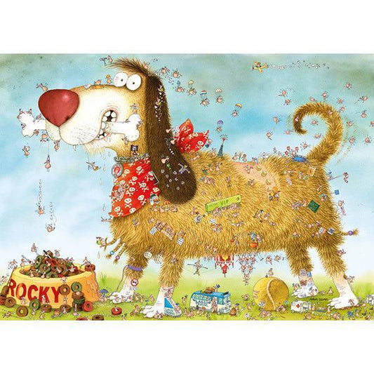 At the Dog Look Closely Seek & Find 1000 Piece Jigsaw Puzzle Heye - BIG FRENCHIES