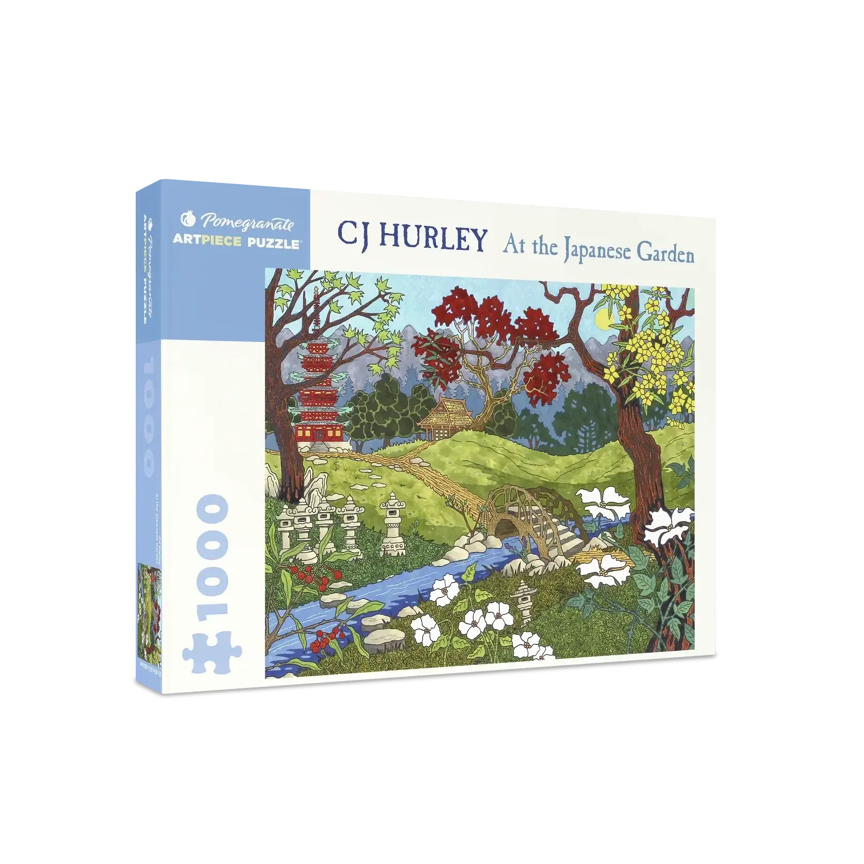 At the Japanese Garden 1000 Piece Jigsaw Puzzle Pomegranate