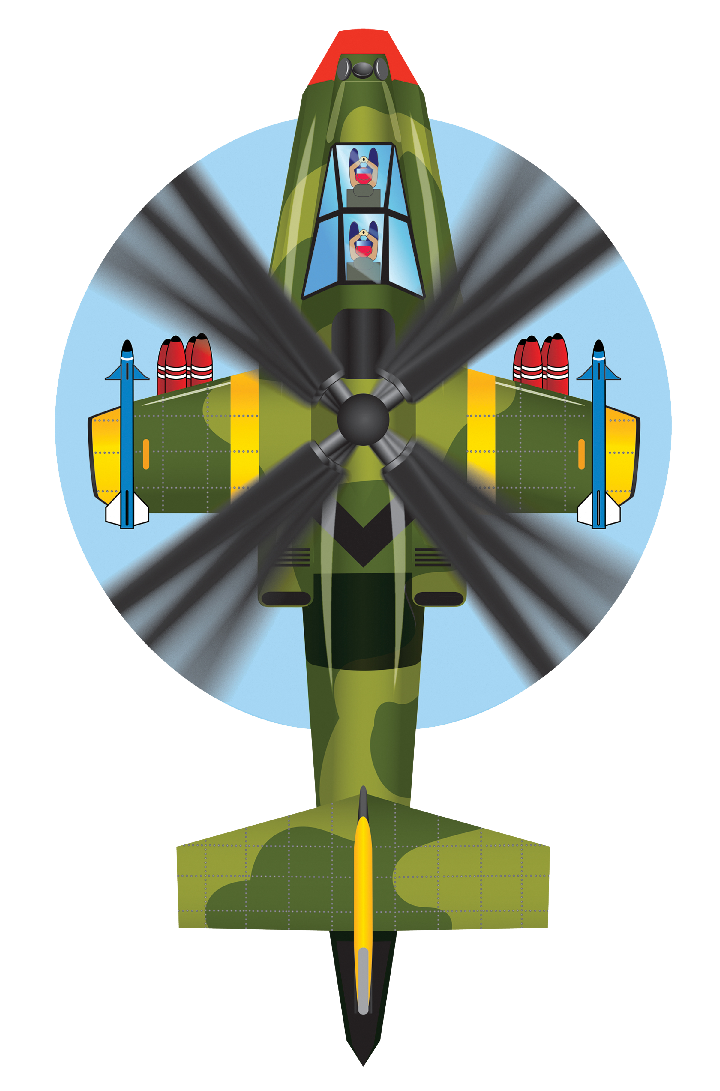 FlightZone 54 inch tall Attack Copter