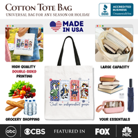 Just An Independent Goose Patriotic Tote Bag, Funny 4th of July Gift Shopper