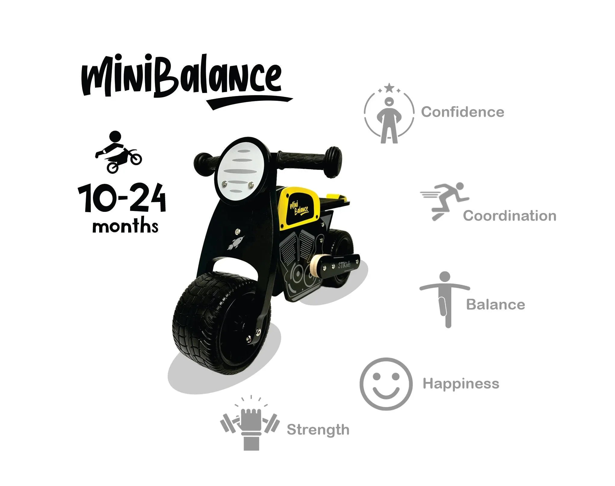 Baby Balance Bike MiniBalance Cafe Racer - BIG FRENCHIES