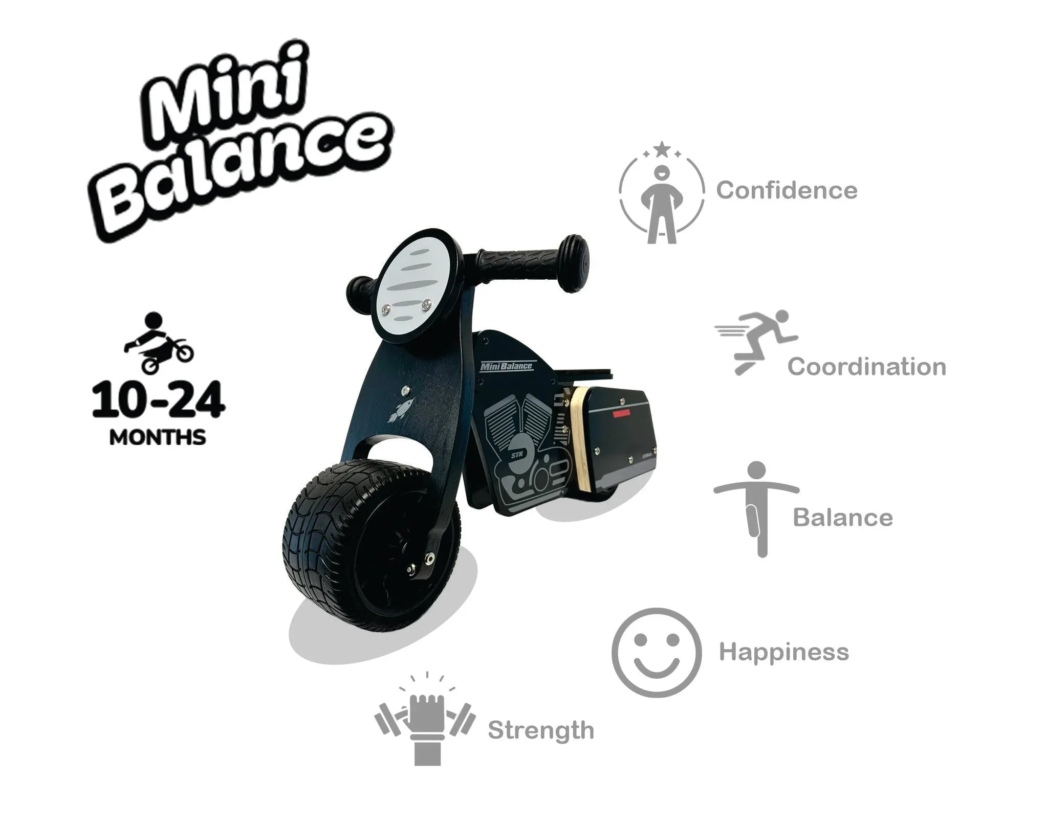 Baby Balance Bike MiniBalance King of Block - BIG FRENCHIES