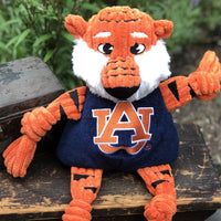 NCAA Auburn University, Aubie the Tiger Knottie® Plush Dog Toy - BIG FRENCHIES