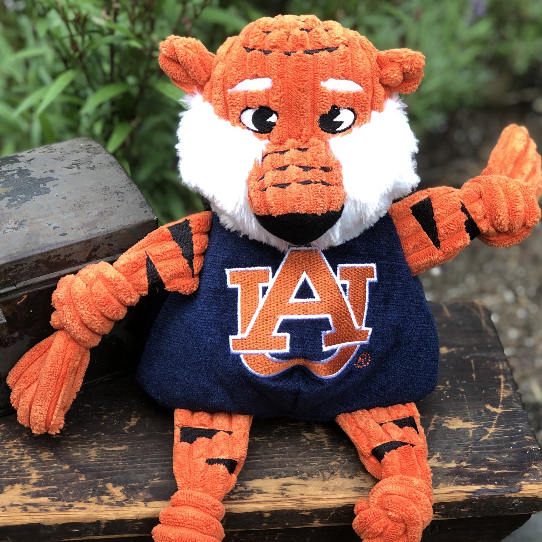 NCAA Auburn University, Aubie the Tiger Knottie® Plush Dog Toy - BIG FRENCHIES