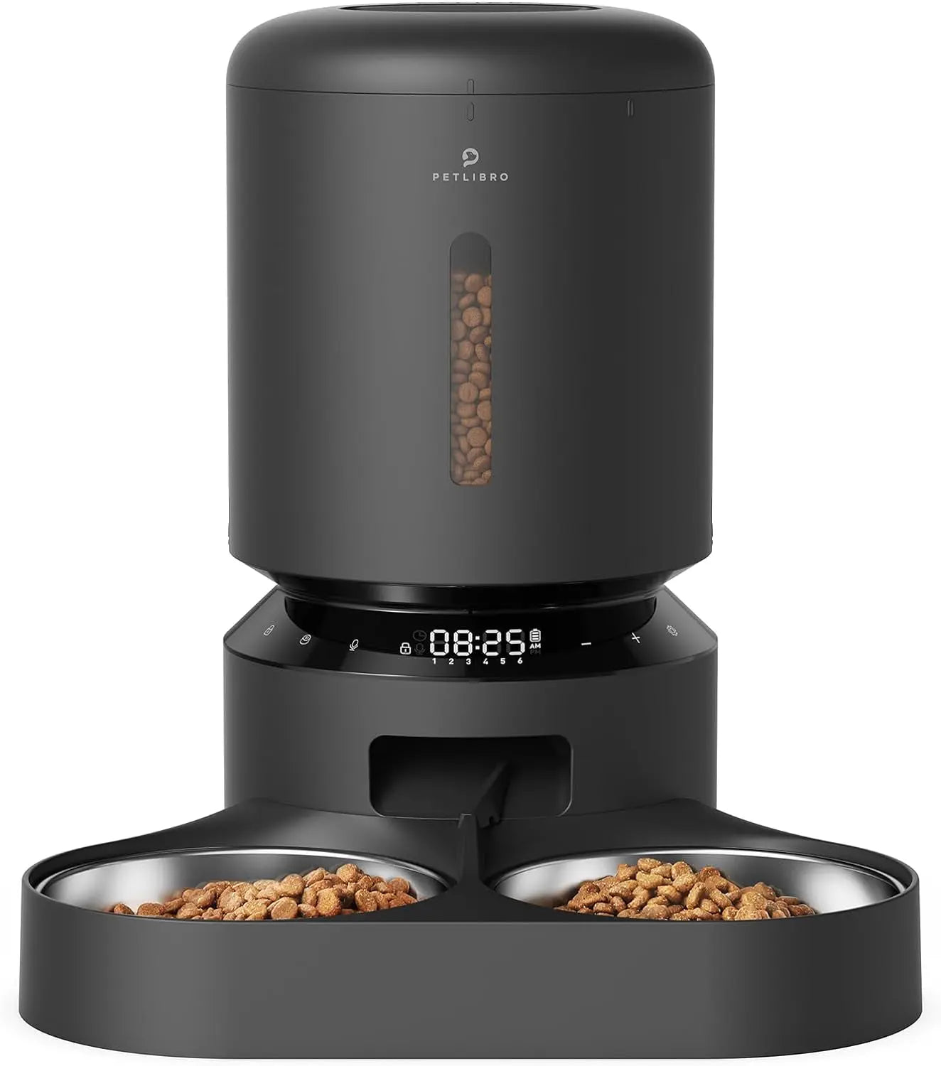 Automatic Cat Feeder with Timer, 6 Meals/Day, Freshness Lock & Low Food Sensor. Smart Dry Food Dispenser for Cats & Dogs - BIG FRENCHIES