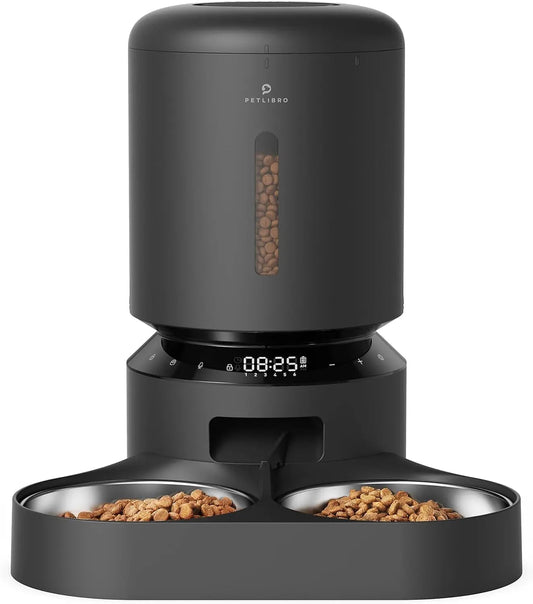 Automatic Cat Feeder with Timer, 6 Meals/Day, Freshness Lock & Low Food Sensor. Smart Dry Food Dispenser for Cats & Dogs - BIG FRENCHIES