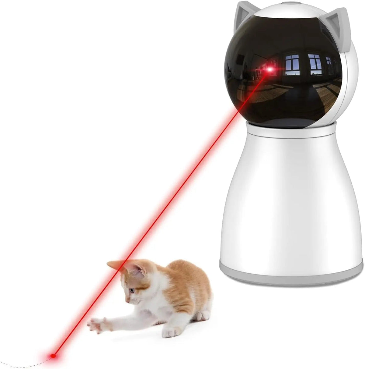 Automatic Cat Laser Toy – Motion-Activated, Rechargeable Interactive Indoor Pet Toy-Pet Toys-BIG FRENCHIES-Wags & Whiskers Pet Supply