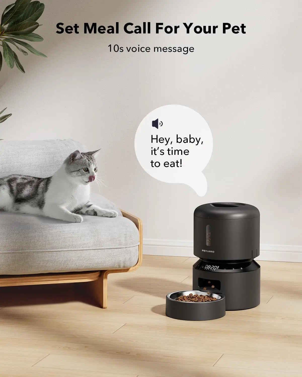 Automatic Pet Feeder 3L/5L with Camera, Timed Portions, Voice Call, Dual Power - BIG FRENCHIES