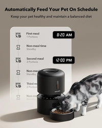 Automatic Pet Feeder 3L/5L with Camera, Timed Portions, Voice Call, Dual Power - BIG FRENCHIES