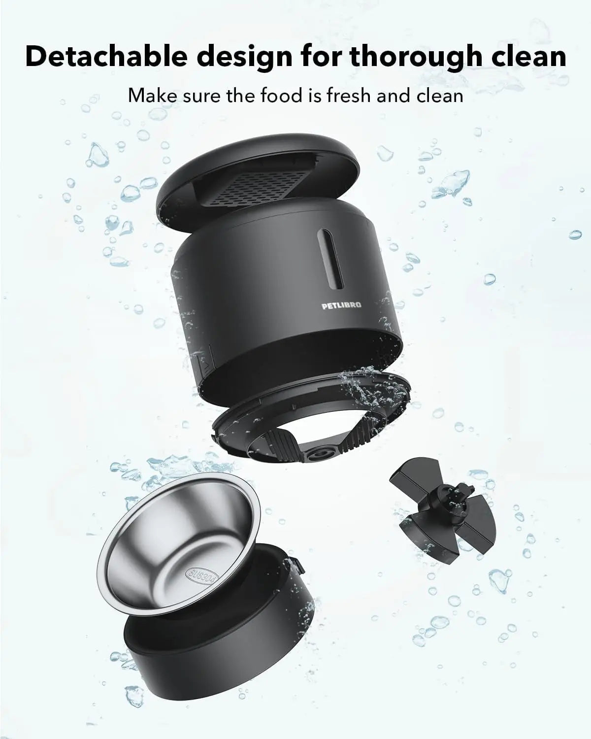 Automatic Pet Feeder 3L/5L with Camera, Timed Portions, Voice Call, Dual Power - BIG FRENCHIES