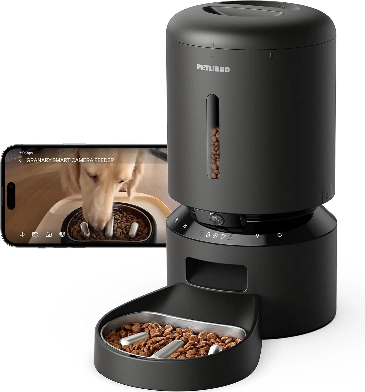 Automatic Pet Feeder 3L/5L with Camera, Timed Portions, Voice Call, Dual Power - BIG FRENCHIES