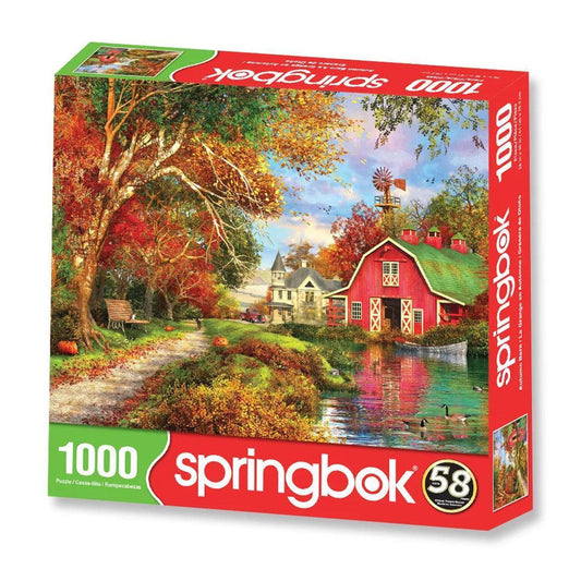 Autumn Barn 1000 Piece Jigsaw Puzzle Springbok - BIG FRENCHIES