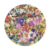 Autumn Bouquet 500 Piece Round Jigsaw Puzzle eeBoo - BIG FRENCHIES