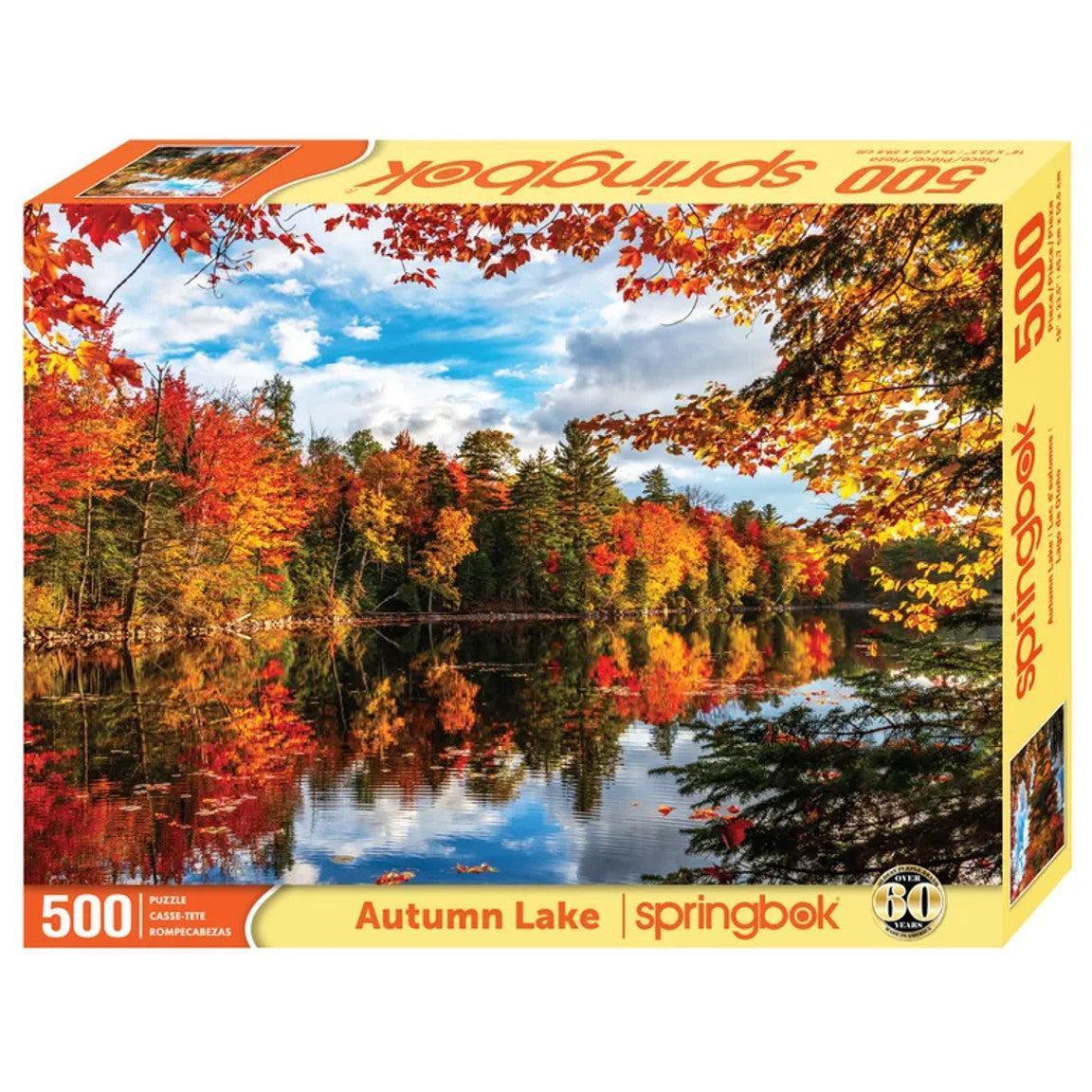 Autumn Lake 500 Piece Jigsaw Puzzle Springbok