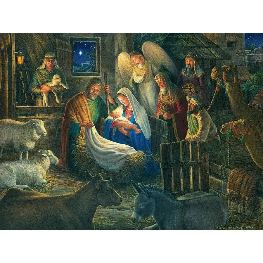 Away in a Manger 500 Piece Jigsaw Puzzle Cobble Hill - BIG FRENCHIES