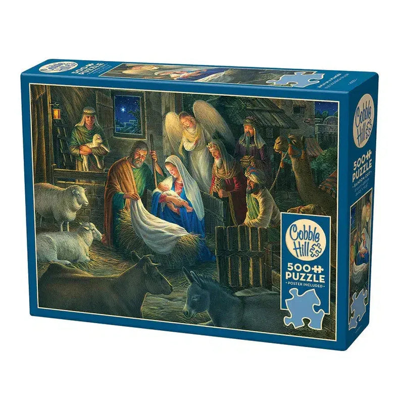 Away in a Manger 500 Piece Jigsaw Puzzle Cobble Hill - BIG FRENCHIES