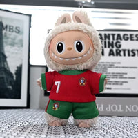 Labubu Doll Clothing Jersey 17cm Pendant First and Second Generation PVC Plush Toy Dress-up Set