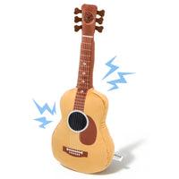 Guitar Squeaky Dog Toy – Plush Crinkle Dog Toy for Medium & Large Dogs, Durable Musical Dog Toy for Tug, Fetch & Birthday Gifts