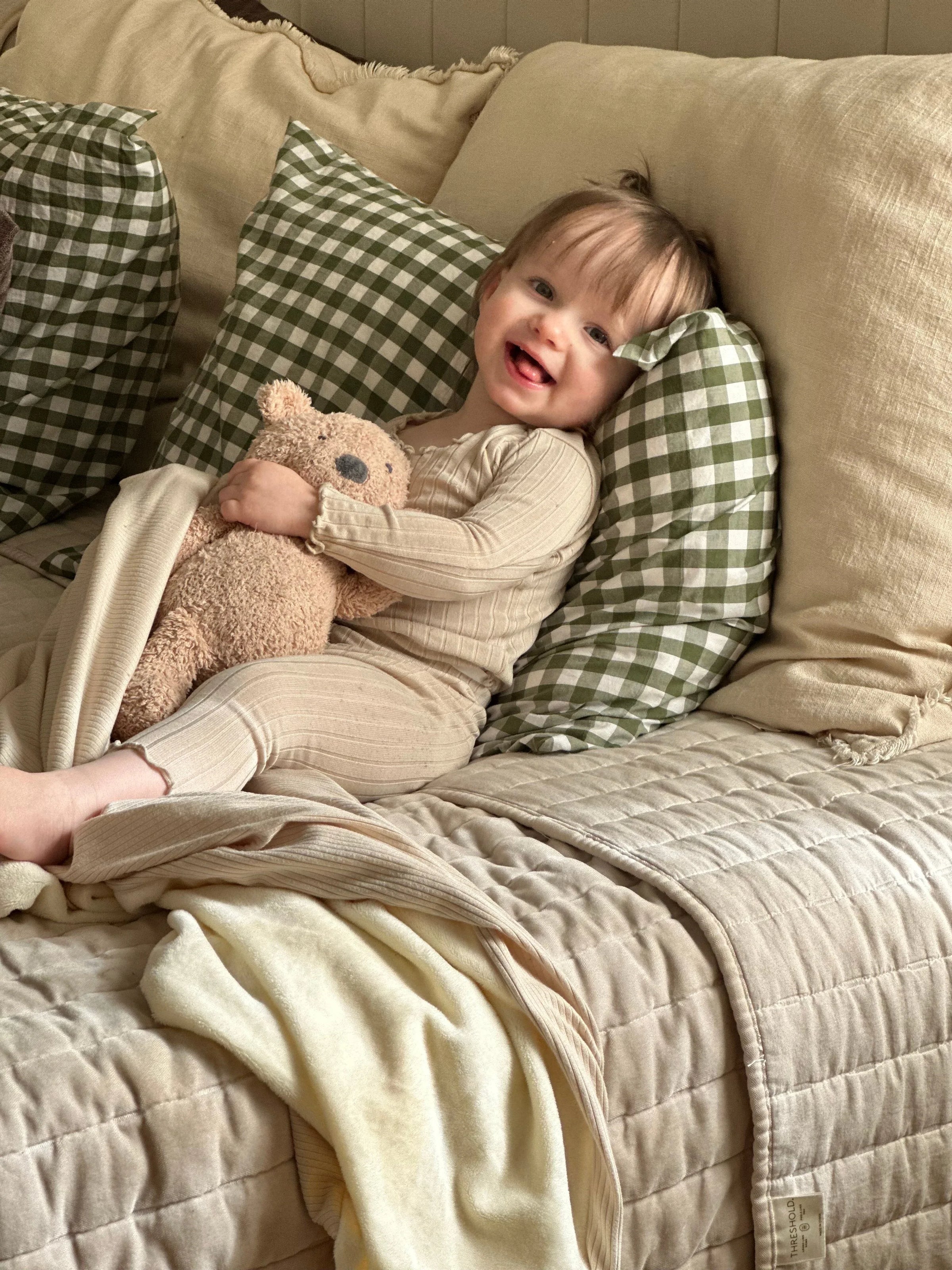 Oat Ribbed Toddler Blanket - BIG FRENCHIES