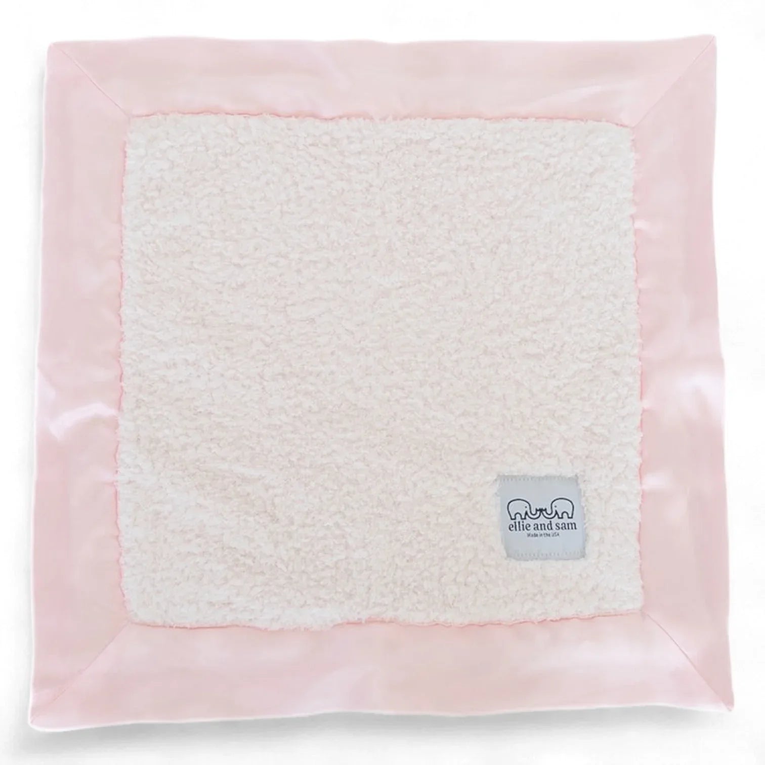 Classic Satin Border Lovey - Pink - BIG FRENCHIES
