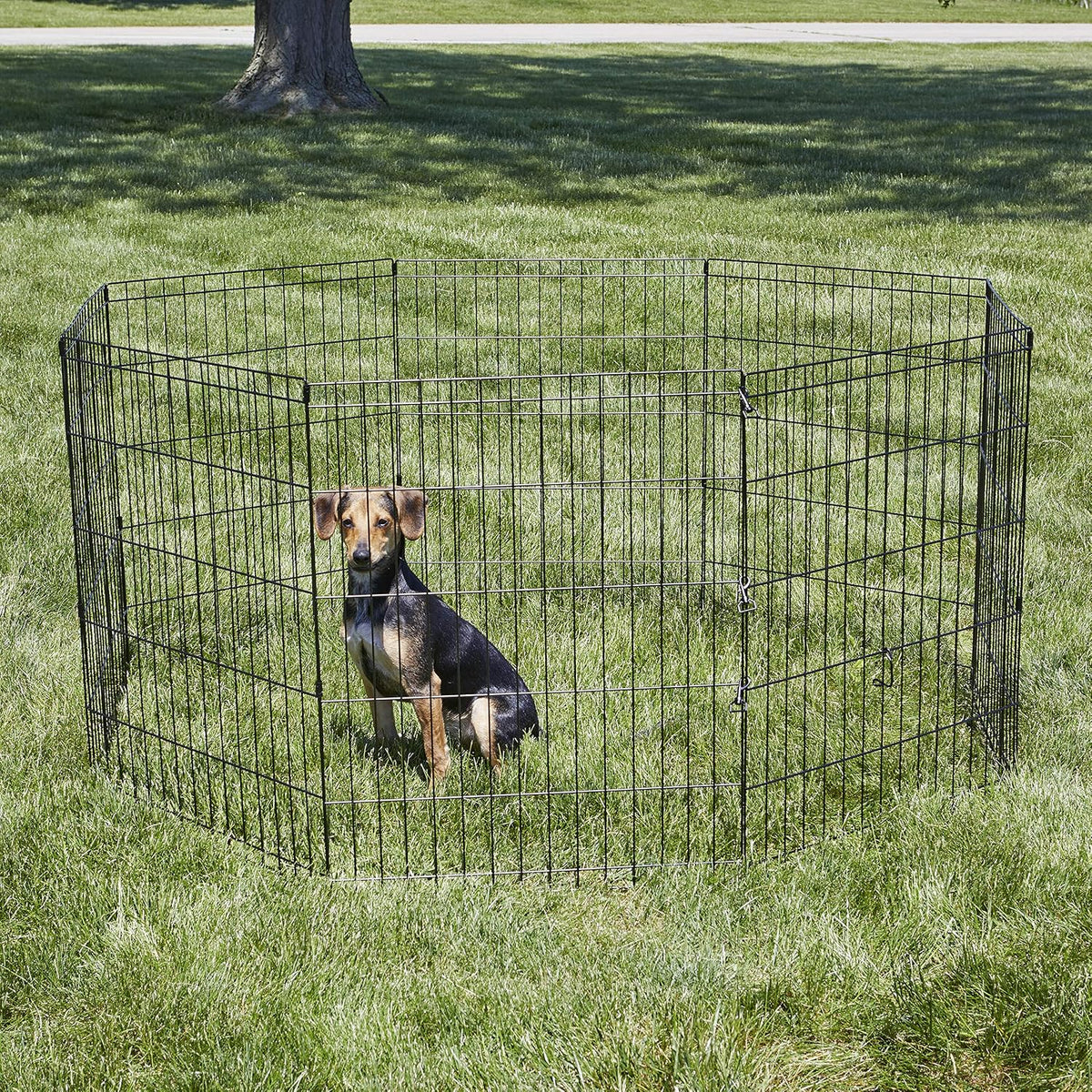 New World by MidWest 24-Inch Exercise Pen, No Door - Medium Dog Pen: 30-Inch High - image 2