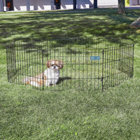 MidWest 30-Inch Exercise Pen, Single Door, 16 Sq Ft Play Area – Essentials for Dogs - Black No Door / 18"H - image 2