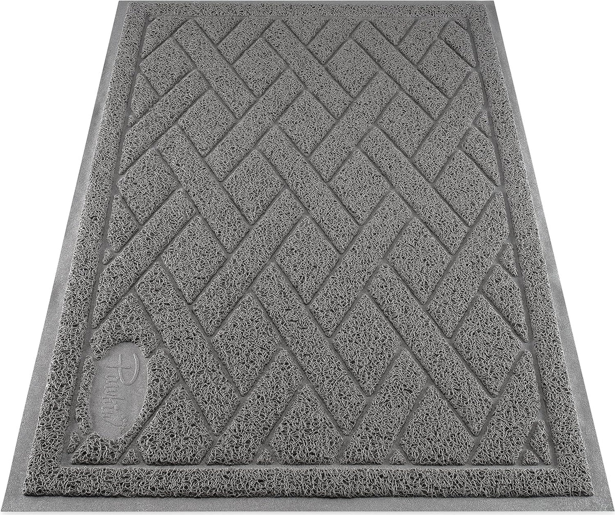 Pawkin Cat Litter Mat, Patented Design with Litter Lock Mesh - X-Large (35" x 23")