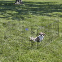 MidWest 30-Inch Exercise Pen, Single Door, 16 Sq Ft Play Area – Essentials for Dogs - Black w/ Door / 24" H - image 2