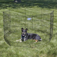 MidWest 30-Inch Exercise Pen, Single Door, 16 Sq Ft Play Area – Essentials for Dogs - Black No Door / 36" H - image 2