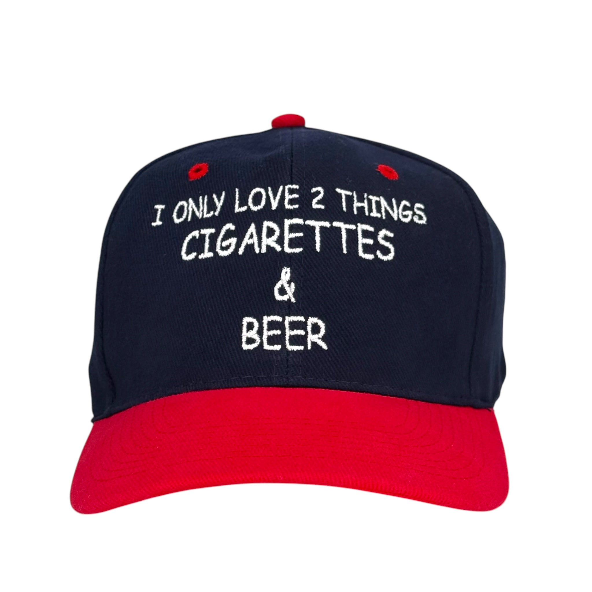I Only Love 2 Things Hat Custom Embroidered