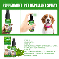 Peppermint Pet Repellent Spray, Dog Mite Spray Pet Mite Fungus Spray For Cats And Dogs