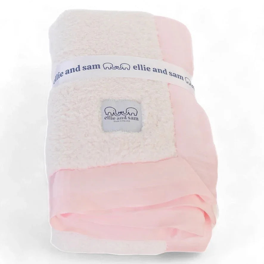 Classic Satin Border Blanket - Pink - BIG FRENCHIES