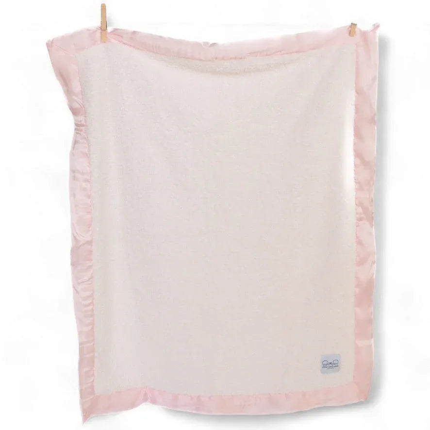 Classic Satin Border Blanket - Pink - BIG FRENCHIES