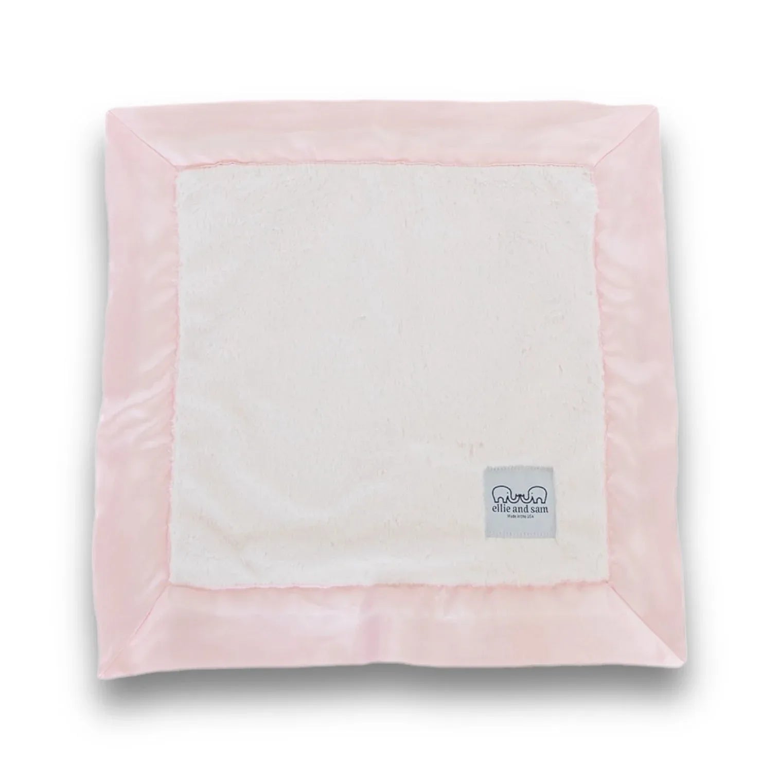 Luxury Satin Border Lovey - Pink - BIG FRENCHIES