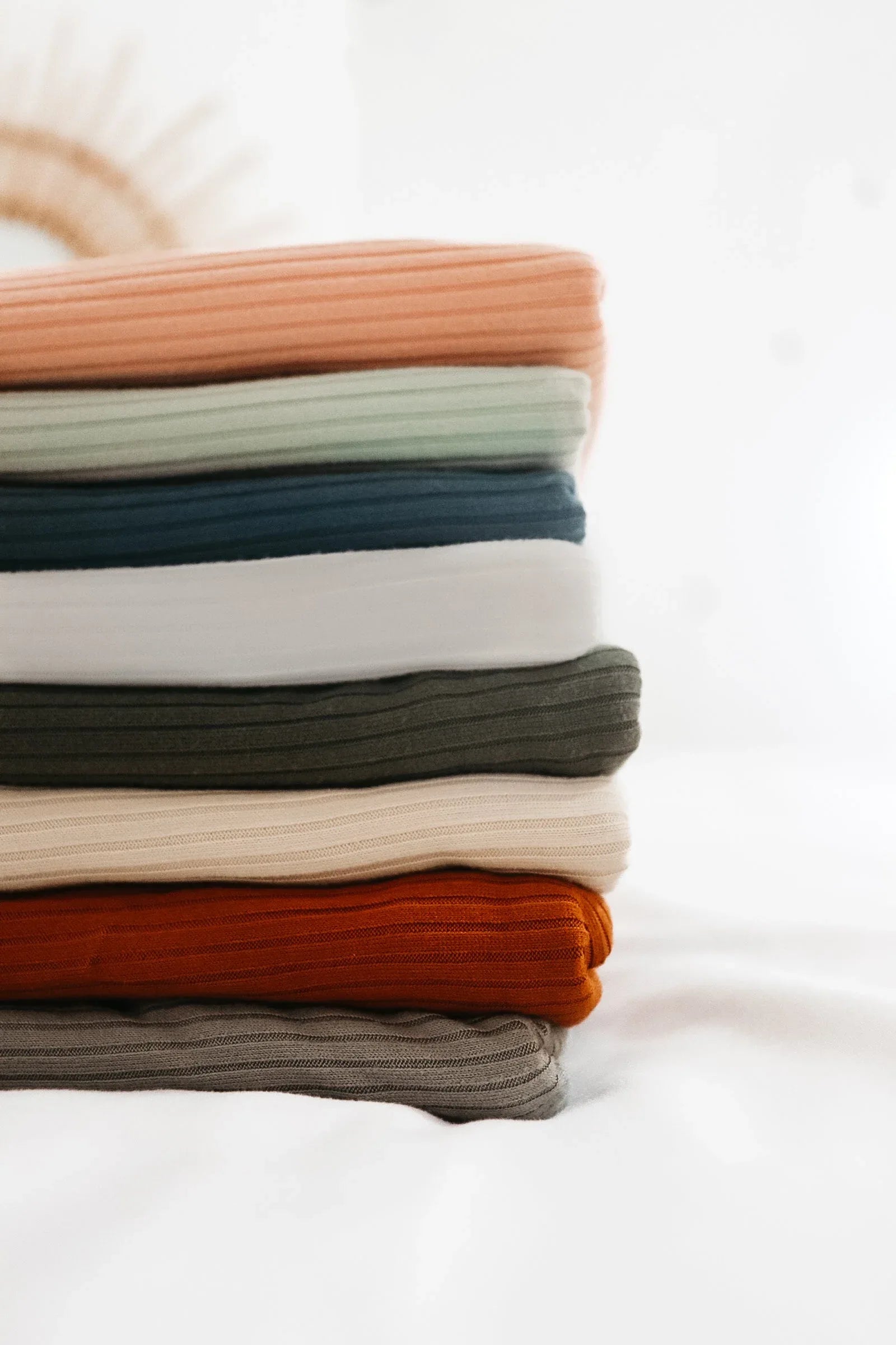 Peony Ribbed Stretch Swaddle - BIG FRENCHIES