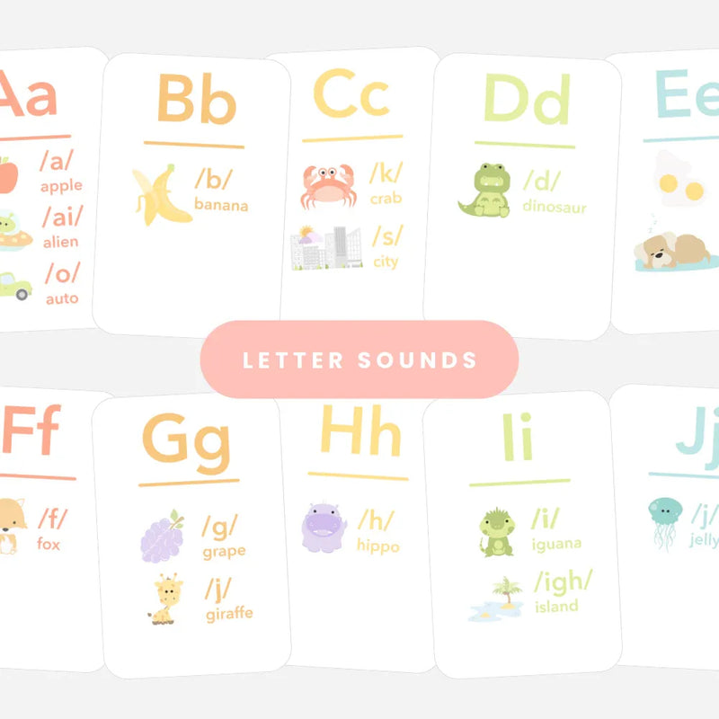 Letter Sounds Phonics Flashcards - BIG FRENCHIES