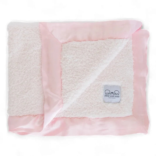 Classic Satin Border Blanket - Pink - BIG FRENCHIES