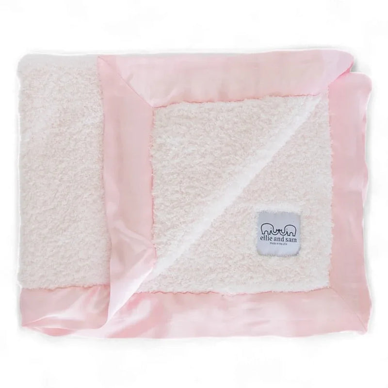 Classic Satin Border Blanket - Pink - BIG FRENCHIES