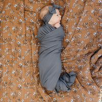 Charcoal Bamboo Head Wrap - BIG FRENCHIES
