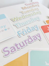 Calendar (Days, Months, Seasons) Flashcards and Magnets