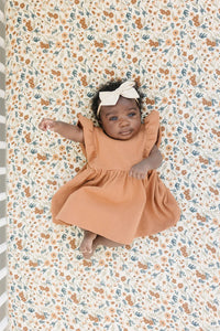 Harvest Floral Muslin Crib Sheet - BIG FRENCHIES